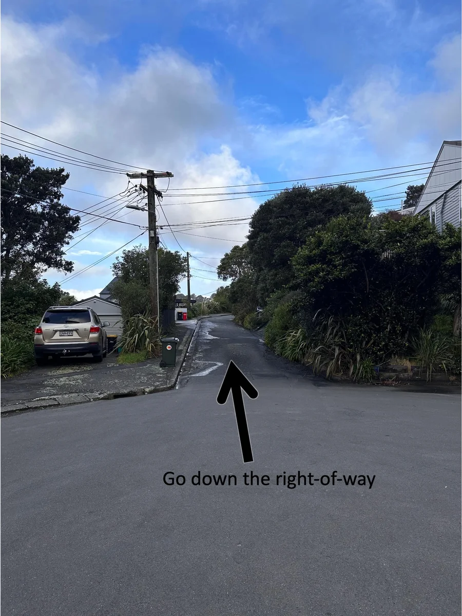 Right of way path